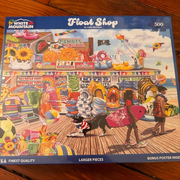 White Mountain Float Shop 500 Piece Jigsaw Puzzle NWT USA - Picture 4 of 7